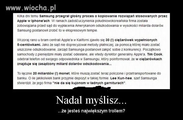 Odszkodowanie Samsunga