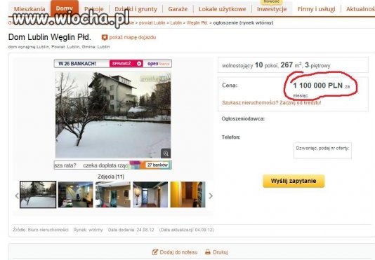 Macie ochotę wynająć dom?