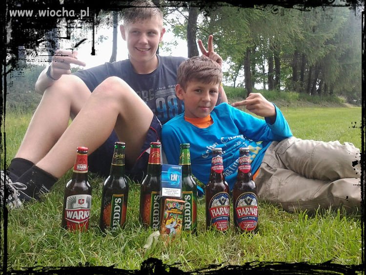 Dzieci z piwem 