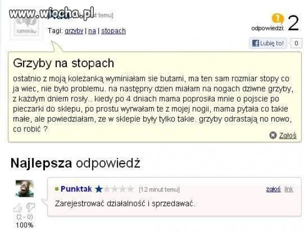 Grzyby na stopach