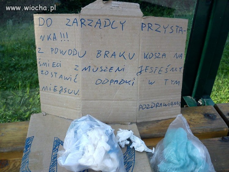 Informacja na przystanku w Spytkowicach