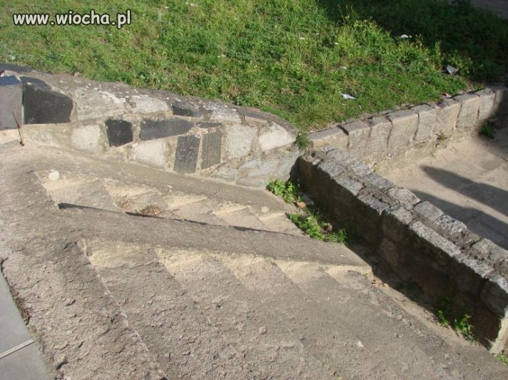 Zjazd dla niepełnosprawnych z przeszkodami