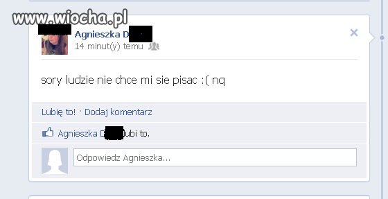 Sory ludzie nie chce jej się pisać...