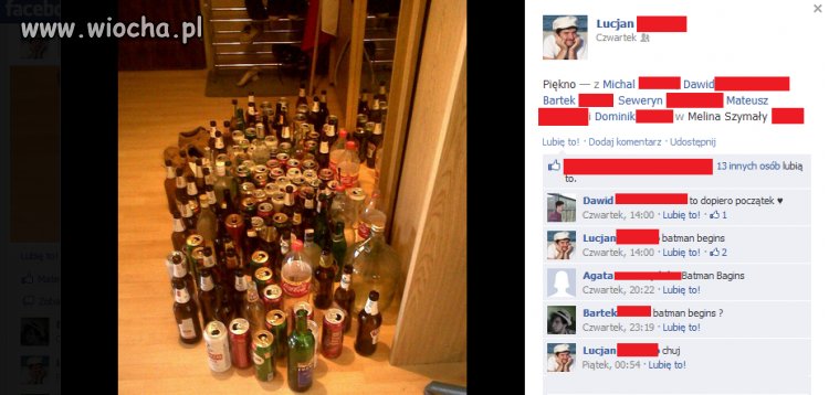 Puszki są, ziomale oznaczeni, lajki zebrane...