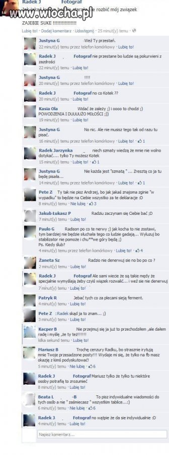 Kolejny showman na FB...