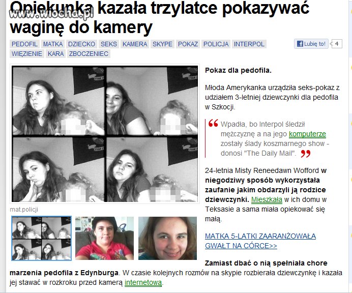 Szok...Opiekunka kazała pokazywać waginę...