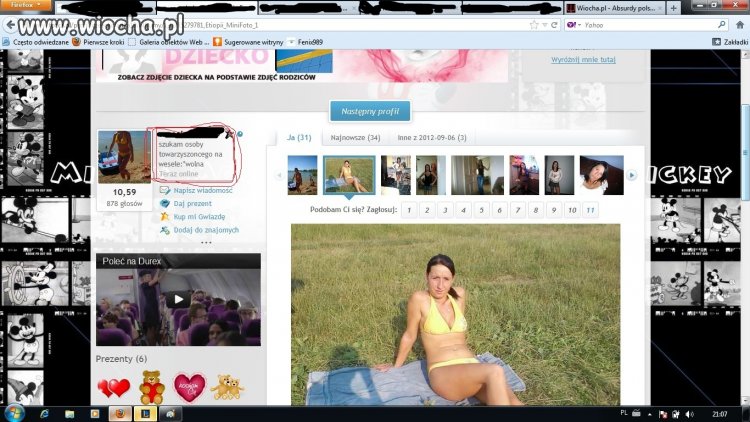 ''Szukam osoby towarzyszoncego...''
