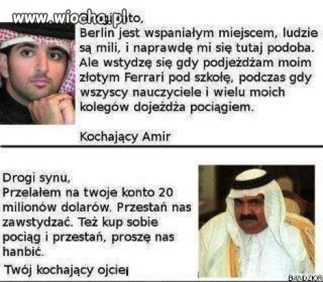 Kochający synuś wyżala się..