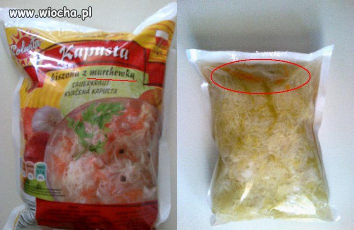 Kapusta z marchewką.