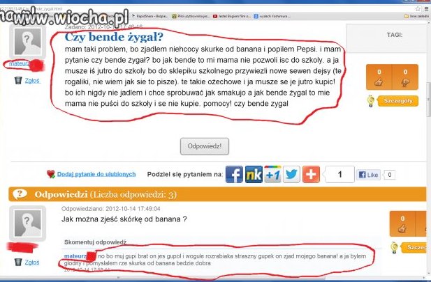 Skórka od banana :D