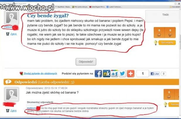 Skórka od banana :D