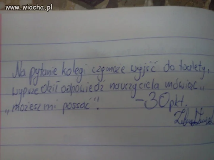 Możesz mi possać... Cięta riposta