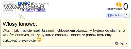 Fryzjer do obcinania włosów łonowych...
