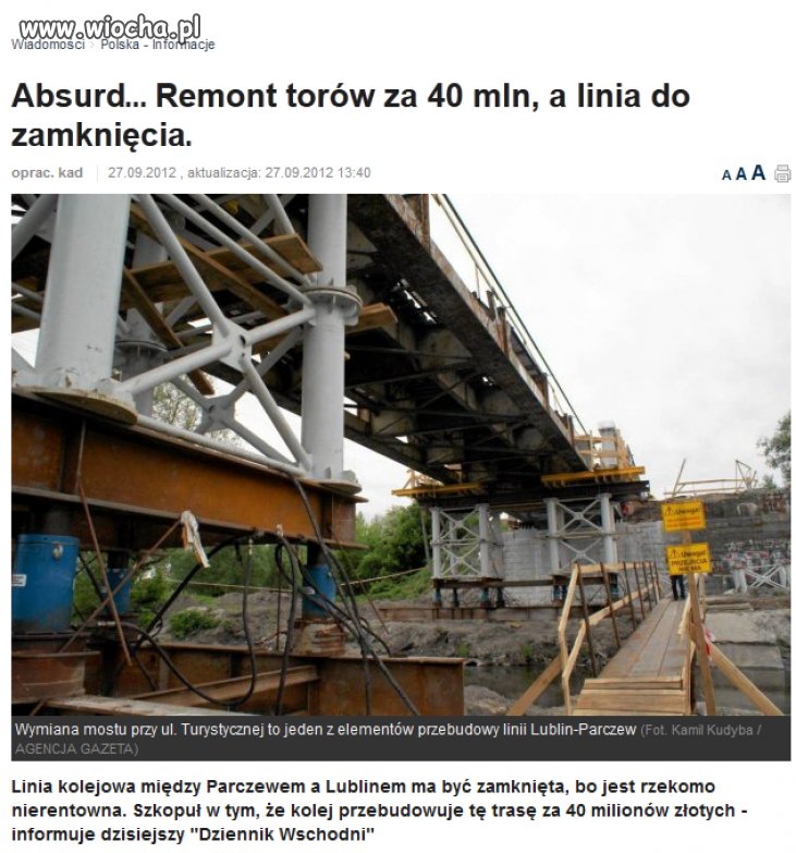 40 milionów poszło w błoto