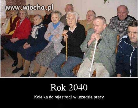 Kolejka do rejestracji w urzędzie pracy...