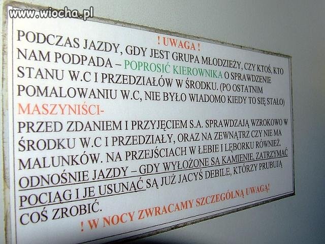 Niecodzienna tabliczka informacyjna
