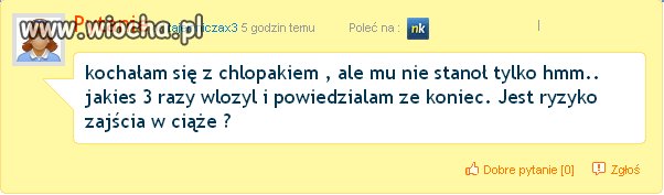 Ryzyko zajścia.