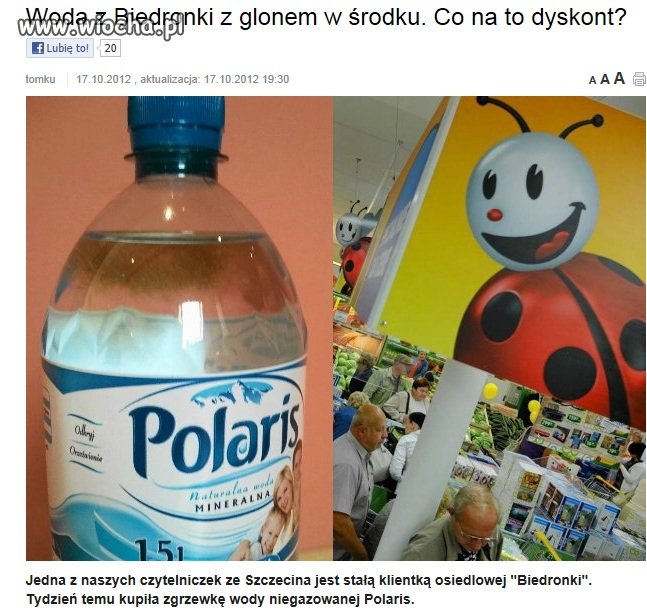 Tylko w Biedronce ! Polaris z Glonem