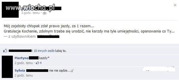 Jej chłopak jest zaj*bisty