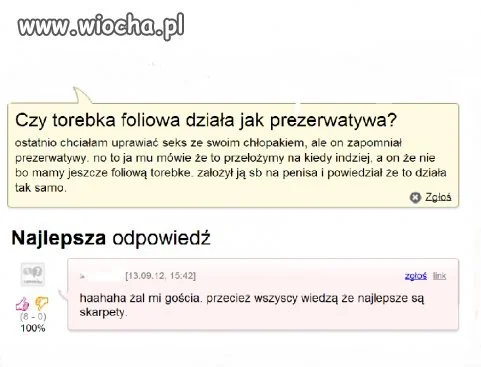 Pytanie o prezerwatywę...
