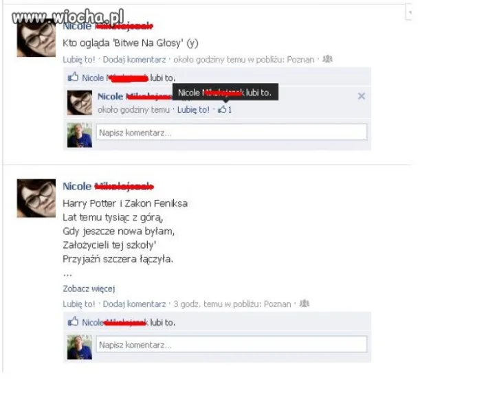 Lubi wszystko co napisze...