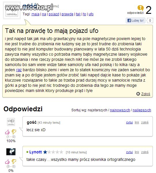Ufo Jest. Ale czy słownik ?