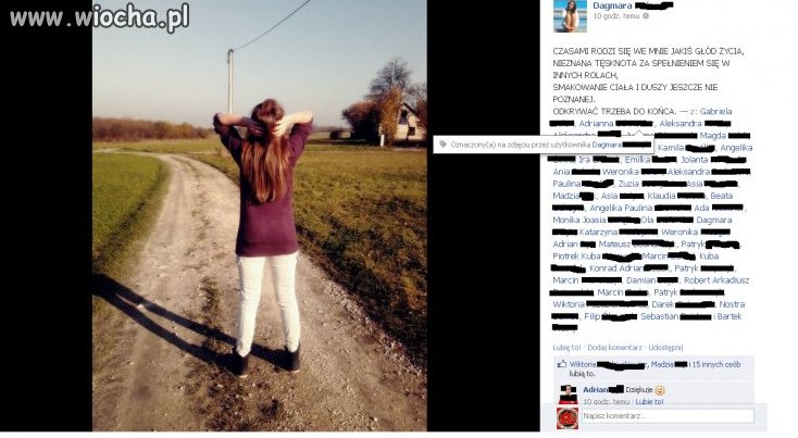 Oznaczanie ponad 50 osób, żeby mieć więcej lajków.