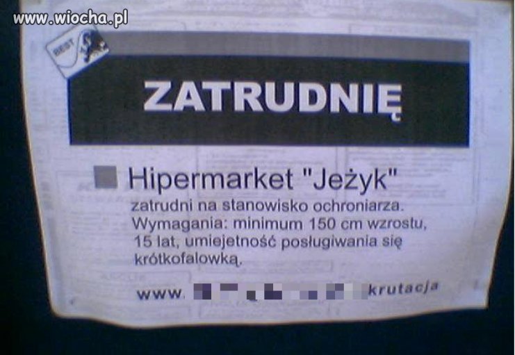 Ciekawa oferta pracy. Hipermarket Jeżyk...