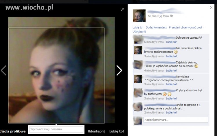 Widać co ona miała z polskiego...Porażka