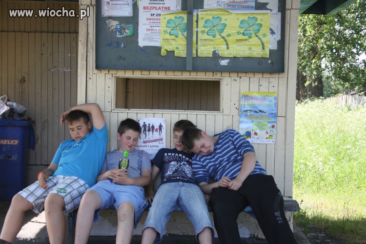 Wycieczka na...przystanek autobusowy..