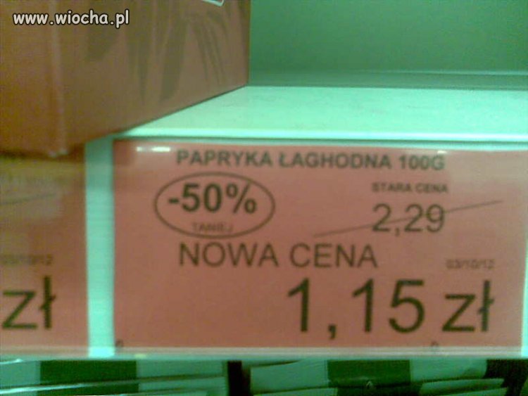 Tesco. Papryka Łaghodna.
