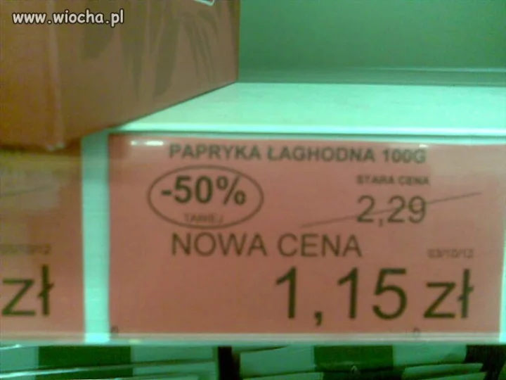 Tesco. Papryka Łaghodna.