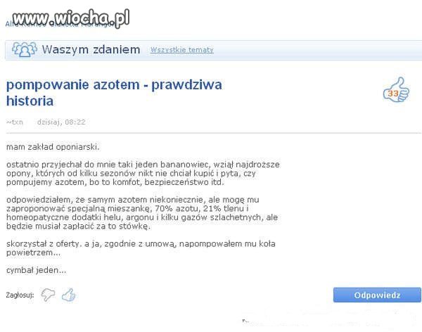Pompowanie azotem 