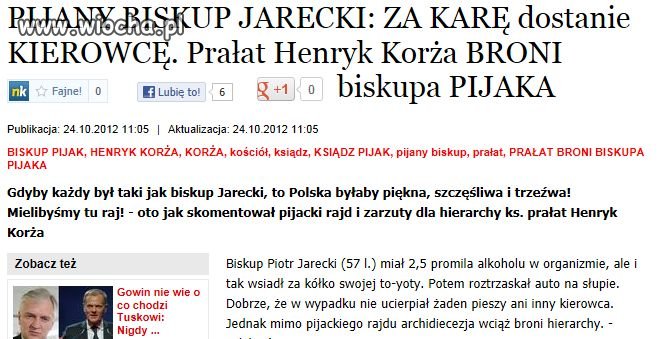 Ksiądz 2,5 promila alkoholu