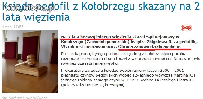 I jak ZWYKLE skończyło się na wyroku w zawiasach