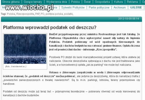 POdatek od deszczu???