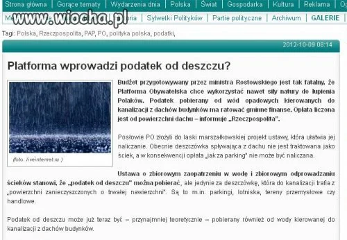 POdatek od deszczu???
