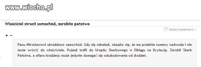 A pan Mirosław niech sobie jeżdzi