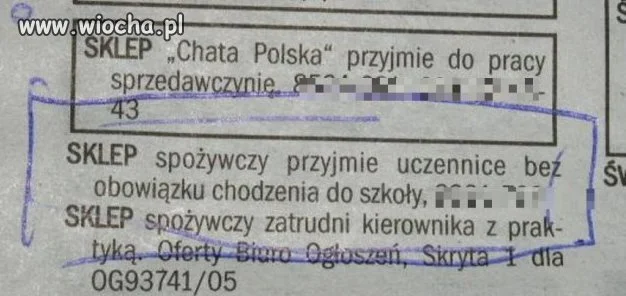Znalezłem ciekawe ogłoszonko...