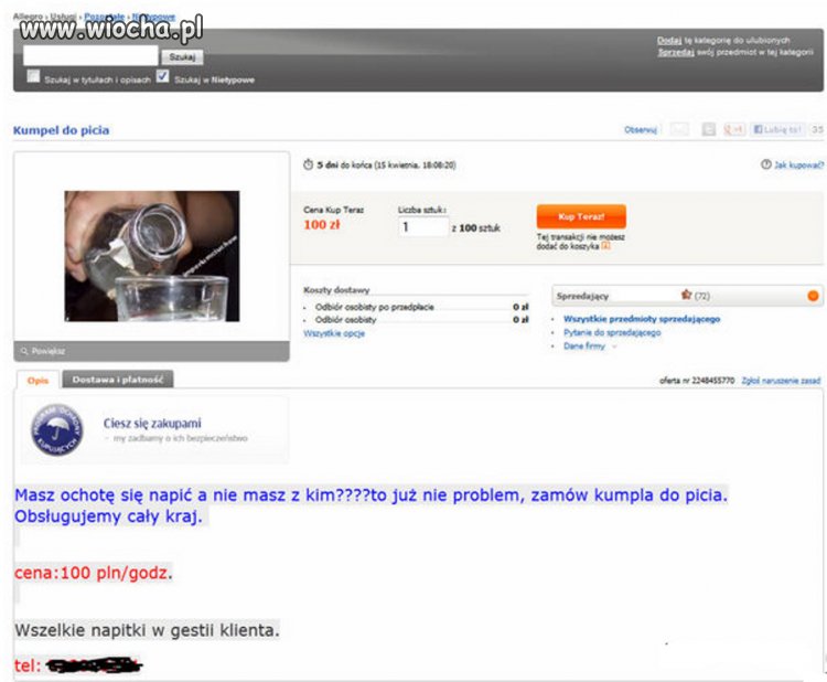 Ta oferta rozwala system...