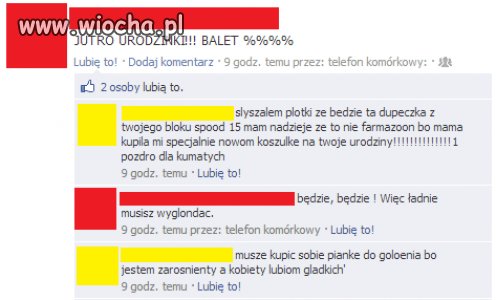 Rozmowa na facebooku 14 latków...