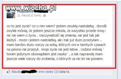 Ach te trudne życie nastolatek