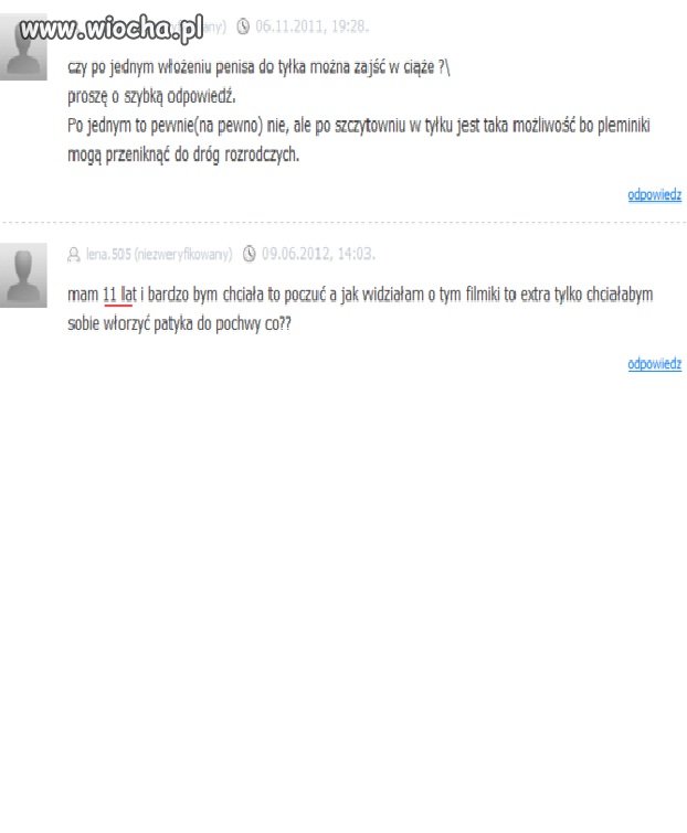 Poważny problem 11 latki