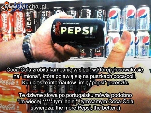 Coca-Cola reklamuje Pepsi