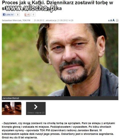 8lat więzienia za zostawienie sprzętu.