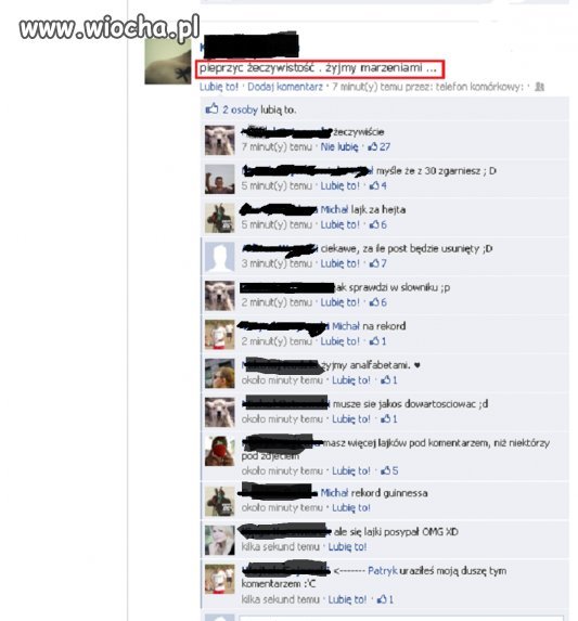 Wiocha na fejsie