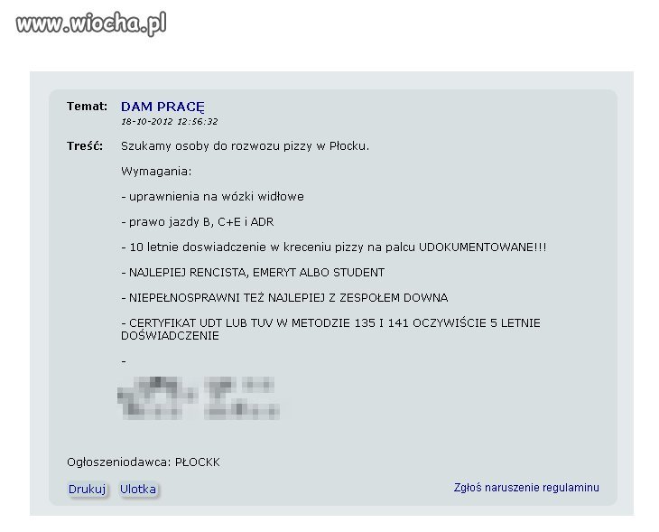 Oferta z przymrużeniem oka 