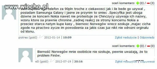 Od kiedy Nokia jest Norweska ??