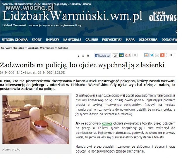 Zadzwoniła na Policję 