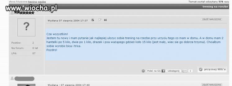 Wyciska psa...